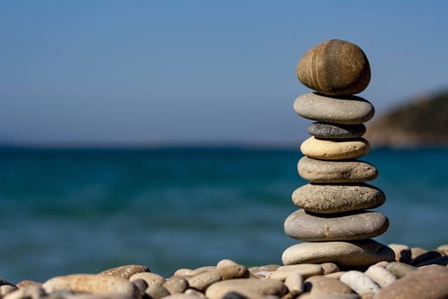 Picture of perfectly balanced stones